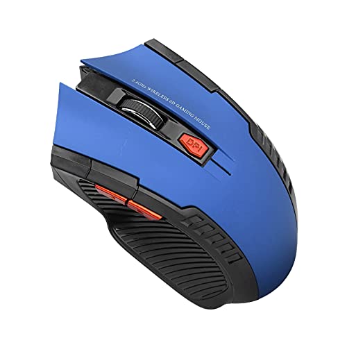 Dpofirs USB Universal Optical Mouse für Computer, 1000/1200 / 1600DPI 3 Stufen Einstellbare DPI-Funkmaus mit USB-Empfänger für das Büro, Ergonomic Design Mouse für Den PC (Blau) von Dpofirs