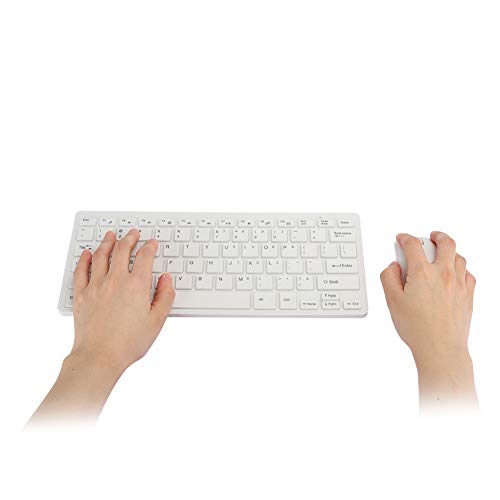 Dpofirs USB Wireless Tastatur- und Mauskit für Computer, Ergonomisches Design Tastatur- und Mausset für Gamer, Geeignet für Büro und Zuhause, Tragbar für Reisen (K-03) von Dpofirs