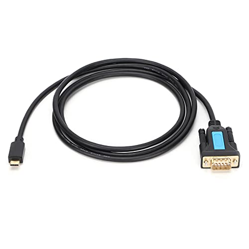 Dpofirs USB-zu-RS232-Adapter-Konverter-Seriell-Kabel mit PL2303-Chip, 59-Zoll-USB-Seriell-Konverter-Kabel für Scanner PCs Drucker Modem Digitalkameras von Dpofirs
