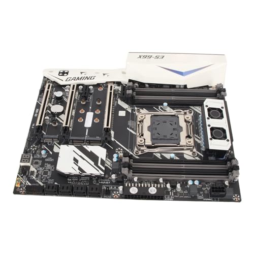 Dpofirs X99 S3 ATX Desktop Motherboard, NVME M.2 SSD 4 Kanal DDR4 WLAN Gaming Motherboard, 256 GB Erweiterbar, LGA2011 SATA3.0 Computer PC Motherboard für Datenübertragung von Dpofirs