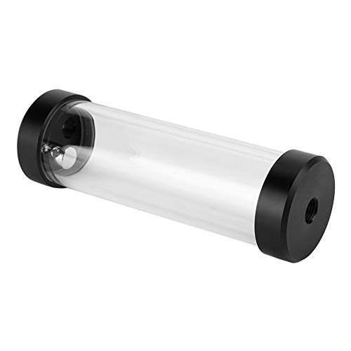Dpofirs YSX-PMB Computer-Wassertank, 170-mm-PC-Wasserkühltank Zur Geräuschreduzierung, Eingebauter Antizyklon, Blasenentferner, G1 / 4 X 3-Loch-Position von Dpofirs