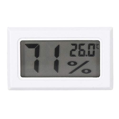 Feuchtigkeits Thermometer Innen mit Digitalem LCD Display, Hochpräzises Elektrisches Hygrometer Thermometer, Temperatur und Feuchtigkeitsmesser für Privathaushalte, 10% ~ 99% Luftfeuchtigkeit(Weiß) von Dpofirs