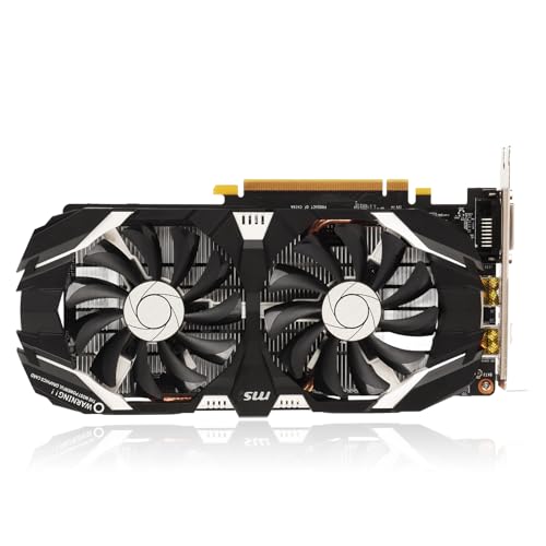 GTX 1060 Grafikkarte, Computergrafikkarte 6 GB GDDR5 192 Bit mit Zwei Lüftern 4K HDR Technologie 8008 MHz GTX1060 Gaming Grafikkarte mit HDMI DVI DP Anzeigeschnittstelle(6 GB) von Dpofirs
