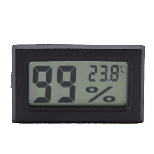 Hochpräzises drahtloses Mini-Thermometer, 50 bis 60 10% -99% Multifunktionales Feuchtigkeits- und Temperaturmessgerät mit LCD-Bildschirm, geeignet für Bürogewächshaus usw. von Dpofirs