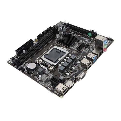 LGA1151 Computer Motherboard für Kryptowährungs Mining, Gaming Motherboard mit Vollfestkondensatoren, SATA2.0 Schnittstelle von Dpofirs