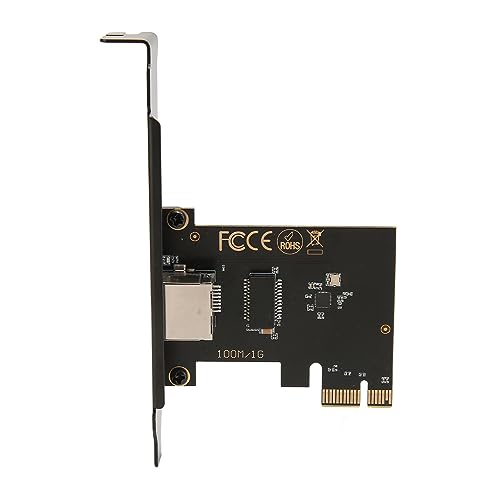 Dpofirs PCIe Netzwerkkarte, RTL8111 Gigabit Ethernet PCI Express Karte mit Hoher Geschwindigkeit für Win7 8 10 11, RJ45 Desktop Computer Netzwerkkartenadapter für Game Office von Dpofirs