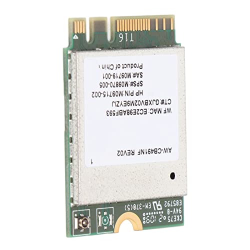 Dpofirs RTL8821CE WLAN-Karte, BT5.2 M.2-Schnittstelle, Desktop-PC, PCIe-Wireless-Netzwerkadapter, WLAN-Karte, Kompatibel mit den Meisten Computermarken von Dpofirs