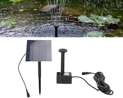 Solar Brunnenpumpe, Solarbetriebenes Wasserpumpen Set, Solar Vogelbad Brunnen, Solarbetriebener Wasserbrunnen, für Teich DIY Aquarium Brunnen Wasserfall Wasserspiele Im Freien von Dpofirs