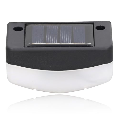 Solar Deck Lights, LED Light Solar Step Light, Driveway Walkway Dock Light, Outdoor Waterproof Stair Step Pathway Ground LED Lamp Warmweiß von Dpofirs