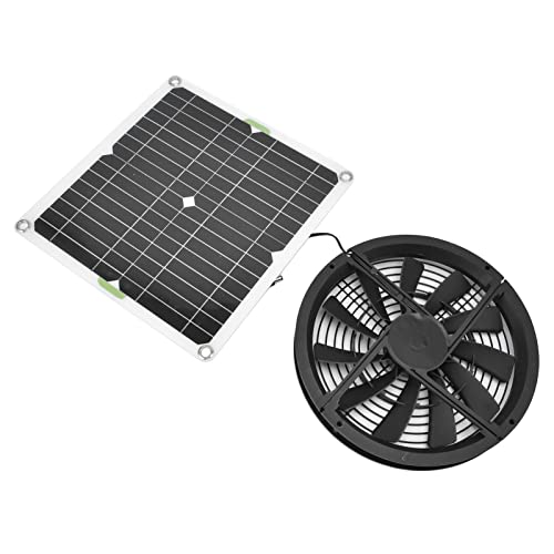Solar Panel Fan Kit, Abluftventilator für Kleine Hühnerställe, Gewächshäuser, Schuppen, Haustierhäuser, Fensterauspuff, DIY-Kühlventilator von Dpofirs