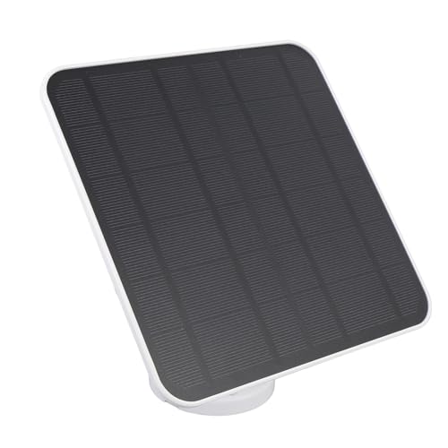 Solarpanel Ladegerät, 12W Solarpanel, mit USB C Anschluss, 9,8 Fuß Langes Kabel, 360 Grad Einstellbare Halterung für Vogelfutter Kamera Türklingel -Überwachungskamera von Dpofirs