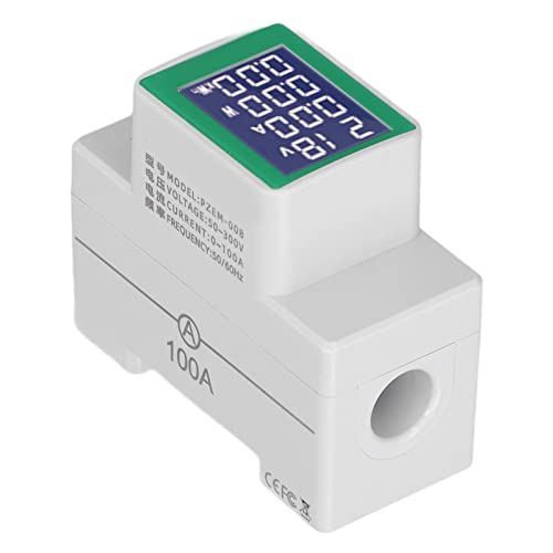 Stromzähler Hutschiene Voltmeter Amperemeter, AC50-300V/100A LCD Digitale Stromzähler DIN Schienen Stromzähler 2P DIN Schienen Multitester Elektronischer PZEM-008 Stromzähler Hutschiene Voltmeter Amperemeter, AC50-300V/100A LCD Digitale Stromzähler DIN Schienen Stromzähler 2P DIN Schienen Multitester Elektronischer PZEM-008 von Dpofirs