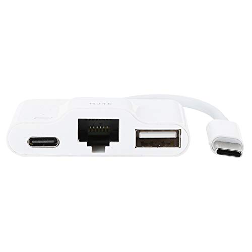 Dpofirs USB-Ethernet-Adapter für Computer, USB-Typ-C-Verbindungskabel für Netzwerkkarten, Aufladen, RJ45-, SD-, TF-Karte, Hochgeschwindigkeitskonverter für Laptops und Telefone von Dpofirs
