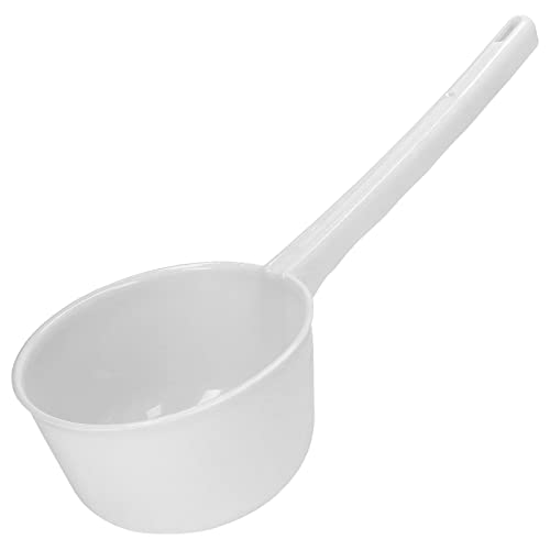 Wasserschaufel Multifunktion Grosse Kapazität,Wasserschöpfkelle Mit Hochfestem Kunststoff,Landwirtschaftlicher Wasserschöpfer Verlängerter Griff Für Garten Hof Küche Badezimmer (Weiss) von Dpofirs