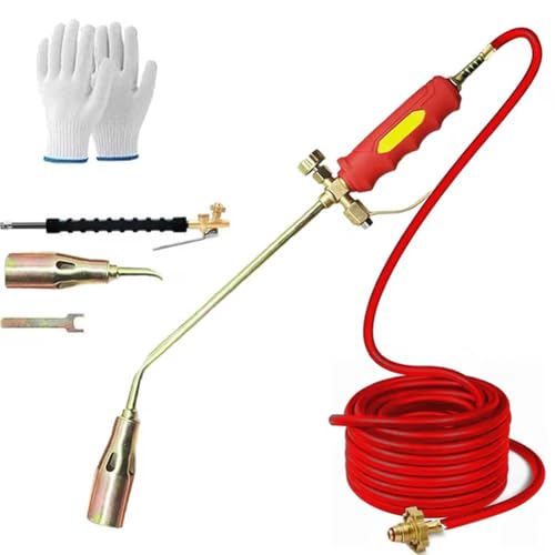 Frontaley Neues Propan-fackel-unkrautbrenner-Set, Protectivemethod Tragbare Fackel, Firmsteady Hochleistungs-propan-flammenwerfer Mit Langem Arm for Den Garten for Jäten(1.2m Tube) von Dpptgh