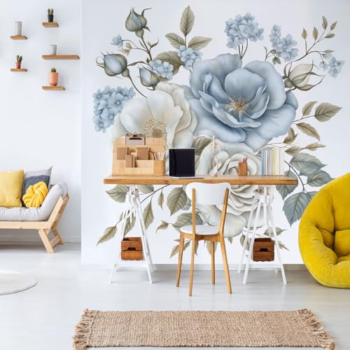 Botanisch RoseTapete Fototapete 3D Effekt Aquarell Blume Vliestapete Schlafzimmer Wasserdicht AtmungsaktivRomantische Blüte Tapete Wallpaper Wohnzimmer Kinderzimmer Dekorieren 300x210 cm Botanisch RoseTapete Fototapete 3D Effekt Aquarell Blume Vliestapete Schlafzimmer Wasserdicht AtmungsaktivRomantische Blüte Tapete Wallpaper Wohnzimmer Kinderzimmer Dekorieren 300x210 cm von Dppyuxa