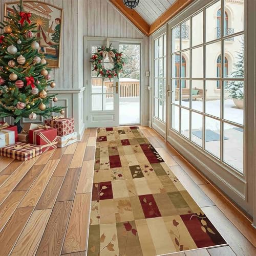 Dppyuxa Küchenteppich Patchwork Quadrat Waschbar rutschfest, Läufer Teppich für Küche und Flur Geometrisch Blatt Langer Flurteppich Modern Farbblock auch als Bettvorleger 60x210 cm Dppyuxa Küchenteppich Patchwork Quadrat Waschbar rutschfest, Läufer Teppich für Küche und Flur Geometrisch Blatt Langer Flurteppich Modern Farbblock auch als Bettvorleger 60x210 cm von Dppyuxa