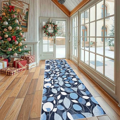 Dppyuxa Läufer für Küche Flur Modern Blatt Rutschfester Teppich Waschbar, Küchenläufer Abstrakt Pflanze Maschinenwaschbar Flurteppich Lang Geometrie Kreisform Küchenteppich 80x240 cm Dppyuxa Läufer für Küche Flur Modern Blatt Rutschfester Teppich Waschbar, Küchenläufer Abstrakt Pflanze Maschinenwaschbar Flurteppich Lang Geometrie Kreisform Küchenteppich 80x240 cm von Dppyuxa