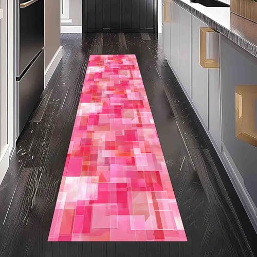 Dppyuxa Teppich Läufer Abstrakt Mosaik Waschbar & rutschfest, Küchenteppich für Küche, Flur Geometrie Quadrat Flurteppich Lang Modern Rechteck Küchenläufer Schmutzabweisend 80x200 cm Dppyuxa Teppich Läufer Abstrakt Mosaik Waschbar & rutschfest, Küchenteppich für Küche, Flur Geometrie Quadrat Flurteppich Lang Modern Rechteck Küchenläufer Schmutzabweisend 80x200 cm von Dppyuxa