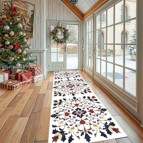 Dppyuxa Teppich Läufer Flur Geblümt Blumen Lang Waschbar und rutschfest Mandala Muster Küchenläufer Traditionell Ornament Flurteppich für Küche & Eingangsbereich 60x150 cm Dppyuxa Teppich Läufer Flur Geblümt Blumen Lang Waschbar und rutschfest Mandala Muster Küchenläufer Traditionell Ornament Flurteppich für Küche & Eingangsbereich 60x150 cm von Dppyuxa