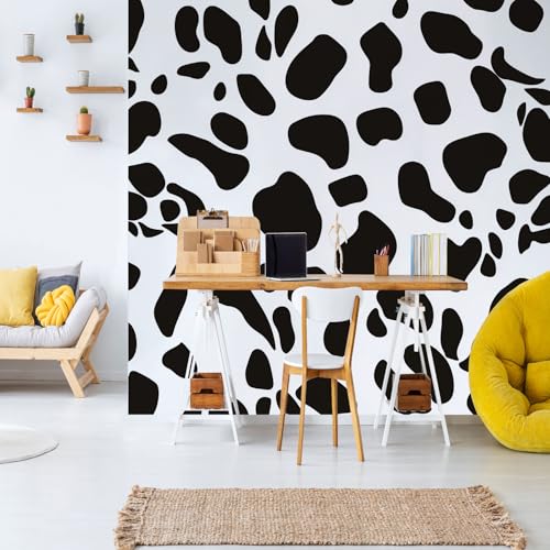 Kuh Druck Wallpaper Küche Minimalistische Punkte Vliestapete 3D Effekt Wasserdicht Atmungsaktiv Wanddeko Schwarz Weiß Fototapete Schlafzimmer Tapeten Wohnzimmer 500x280 cm Kuh Druck Wallpaper Küche Minimalistische Punkte Vliestapete 3D Effekt Wasserdicht Atmungsaktiv Wanddeko Schwarz Weiß Fototapete Schlafzimmer Tapeten Wohnzimmer 500x280 cm von Dppyuxa