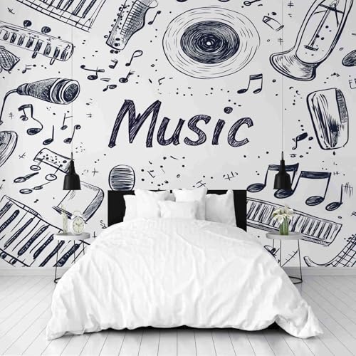 Musik Mikrofon Tapete Kinderzimmer Handgezeichnet Vinyl Schallplatten Fototapete Schlafzimmer Graffiti Tonbandgerät Vliestapete Wohnzimmer Tapete Art Wanddekoration Wandtapete 150x105 cm Musik Mikrofon Tapete Kinderzimmer Handgezeichnet Vinyl Schallplatten Fototapete Schlafzimmer Graffiti Tonbandgerät Vliestapete Wohnzimmer Tapete Art Wanddekoration Wandtapete 150x105 cm von Dppyuxa