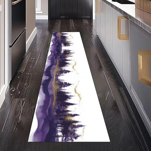 Teppich Läufer Flur Landschaftsmalerei Natur Rutschfest und Waschbar Botanisch Blatt Küchenläufer lang für die Küche Psychedelisch Nebel Flurteppich auch als Bettvorleger für Schlafzimmer 60x150 cm Teppich Läufer Flur Landschaftsmalerei Natur Rutschfest und Waschbar Botanisch Blatt Küchenläufer lang für die Küche Psychedelisch Nebel Flurteppich auch als Bettvorleger für Schlafzimmer 60x150 cm von Dppyuxa