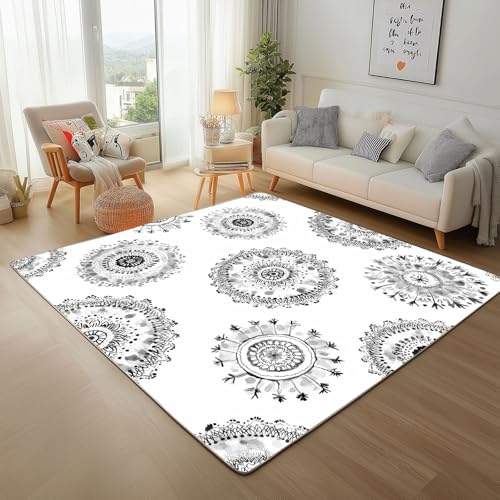 Dpvbffx Aquarell Mandala Fußmatte 40x60 cm, Medaillon Blumen Teppich Klein rutschfest, Indisch Böhmen Mandala Teppich Kurzflor, Waschbarer Teppiche Gegend Schmutzfangmatte fur Innen Outdoor Eingang Dpvbffx Aquarell Mandala Fußmatte 40x60 cm, Medaillon Blumen Teppich Klein rutschfest, Indisch Böhmen Mandala Teppich Kurzflor, Waschbarer Teppiche Gegend Schmutzfangmatte fur Innen Outdoor Eingang von Dpvbffx