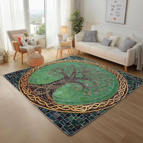Dpvbffx Baum des Lebens Fußmatte 40x60 cm, Nordische Wikinger Teppich Klein rutschfest, Exotisch Mystische Botanisch Teppich Kurzflor, Teppiche Gegend Schmutzfangmatte fur Innen Outdoor Eingang Dpvbffx Baum des Lebens Fußmatte 40x60 cm, Nordische Wikinger Teppich Klein rutschfest, Exotisch Mystische Botanisch Teppich Kurzflor, Teppiche Gegend Schmutzfangmatte fur Innen Outdoor Eingang von Dpvbffx