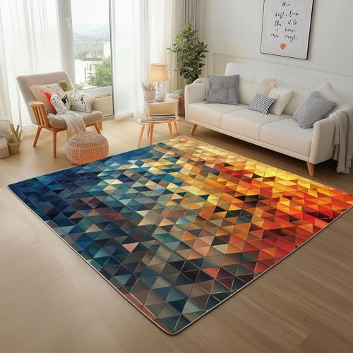 Dpvbffx Dreieck Geometrisch Fußmatte 40x60 cm, Modern 3D Effekt Teppich Klein rutschfest, Aesthetic Kunst Teppich Kurzflor, Waschbarer Teppiche Gegend Schmutzfangmatte fur Innen Outdoor Eingang Dpvbffx Dreieck Geometrisch Fußmatte 40x60 cm, Modern 3D Effekt Teppich Klein rutschfest, Aesthetic Kunst Teppich Kurzflor, Waschbarer Teppiche Gegend Schmutzfangmatte fur Innen Outdoor Eingang von Dpvbffx