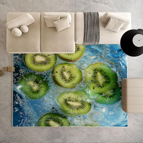 Dpvbffx Grün Kiwi Fußmatte 50x80 cm, Tropisch Obst Teppich Klein rutschfest, Sommer Frücht Waschbarer Teppich Kurzflor Weich, Teppiche Gegend Schmutzfangmatte fur Innen Outdoor Eingang Dpvbffx Grün Kiwi Fußmatte 50x80 cm, Tropisch Obst Teppich Klein rutschfest, Sommer Frücht Waschbarer Teppich Kurzflor Weich, Teppiche Gegend Schmutzfangmatte fur Innen Outdoor Eingang von Dpvbffx