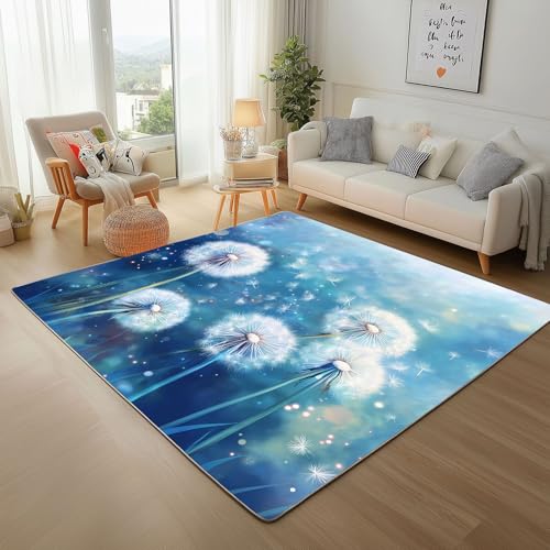 Dpvbffx Löwenzahn Teppich Wohnzimmer, Botanisch Pusteblume Kurzflor Teppich 140x200 cm, Natur Pflanzen Teppiche Antirutsch Weich Waschbare Teppiche Kinderzimmer Schlafzimmer Bettvorleger Dpvbffx Löwenzahn Teppich Wohnzimmer, Botanisch Pusteblume Kurzflor Teppich 140x200 cm, Natur Pflanzen Teppiche Antirutsch Weich Waschbare Teppiche Kinderzimmer Schlafzimmer Bettvorleger von Dpvbffx