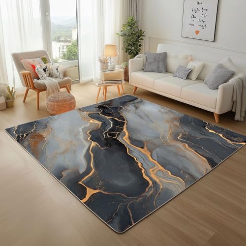 Dpvbffx Marmor Optik Teppich Groß 245x300 cm, Grau Gold Marmor Waschbare Teppiche Antirutsch, Abstrakte Modern Modisch Teppich Weich Kurzflor Fur Wohnzimmer Schlafzimmer Kinderzimmer Bettvorleger Dpvbffx Marmor Optik Teppich Groß 245x300 cm, Grau Gold Marmor Waschbare Teppiche Antirutsch, Abstrakte Modern Modisch Teppich Weich Kurzflor Fur Wohnzimmer Schlafzimmer Kinderzimmer Bettvorleger von Dpvbffx