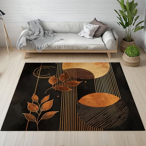Dpvbffx Mid Century Fußmatte 50x80 cm, Abstrakte Geometrisch Linie Kunst Teppich Klein rutschfest, Boho Pflanzen Blätter Teppich Kurzflor, Teppiche Gegend Schmutzfangmatte fur Innen Outdoor Eingang Dpvbffx Mid Century Fußmatte 50x80 cm, Abstrakte Geometrisch Linie Kunst Teppich Klein rutschfest, Boho Pflanzen Blätter Teppich Kurzflor, Teppiche Gegend Schmutzfangmatte fur Innen Outdoor Eingang von Dpvbffx