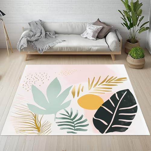 Dpvbffx Mid Century Fußmatte 50x80 cm, Boho Pflanzen Blätter Teppich Klein rutschfest, Modern Minimalistisch Teppich Kurzflor, Waschbarer Teppiche Gegend Schmutzfangmatte fur Innen Outdoor Eingang Dpvbffx Mid Century Fußmatte 50x80 cm, Boho Pflanzen Blätter Teppich Klein rutschfest, Modern Minimalistisch Teppich Kurzflor, Waschbarer Teppiche Gegend Schmutzfangmatte fur Innen Outdoor Eingang von Dpvbffx