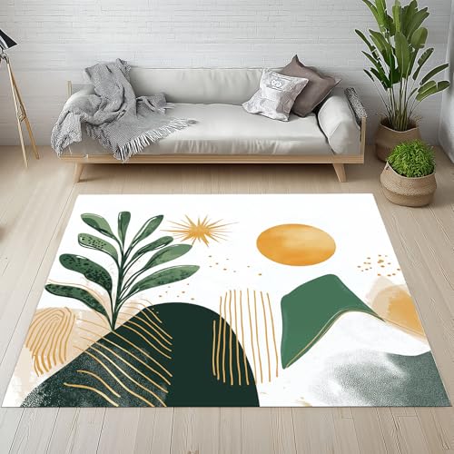 Dpvbffx Mid Century Fußmatte 50x80 cm, Boho Sonne Pflanzen Blätter Teppich Klein rutschfest, Ästhetisch Modern Kunst Teppich Kurzflor, Teppiche Gegend Schmutzfangmatte fur Innen Outdoor Eingang Dpvbffx Mid Century Fußmatte 50x80 cm, Boho Sonne Pflanzen Blätter Teppich Klein rutschfest, Ästhetisch Modern Kunst Teppich Kurzflor, Teppiche Gegend Schmutzfangmatte fur Innen Outdoor Eingang von Dpvbffx