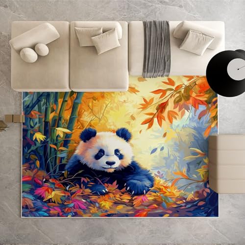 Dpvbffx Nette Panda Fußmatte 40x60 cm, Herbst Waldtiere Teppich Klein rutschfest, Wilde Tiere Waschbarer Teppich Kurzflor Weich, Teppiche Gegend Schmutzfangmatte fur Innen Outdoor Eingang Dpvbffx Nette Panda Fußmatte 40x60 cm, Herbst Waldtiere Teppich Klein rutschfest, Wilde Tiere Waschbarer Teppich Kurzflor Weich, Teppiche Gegend Schmutzfangmatte fur Innen Outdoor Eingang von Dpvbffx