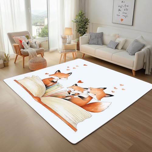 Dpvbffx Niedlich Fuchs Fußmatte 40x60 cm, Karikatur Tier Teppich Klein rutschfest, Tiermotiv Teppich Kurzflor, Waschbarer Teppiche Gegend Schmutzfangmatte fur Innen Outdoor Eingang Dpvbffx Niedlich Fuchs Fußmatte 40x60 cm, Karikatur Tier Teppich Klein rutschfest, Tiermotiv Teppich Kurzflor, Waschbarer Teppiche Gegend Schmutzfangmatte fur Innen Outdoor Eingang von Dpvbffx