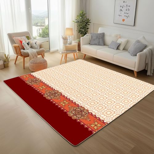 Dpvbffx Vintage Europäische Fußmatte 40x60 cm, Geometrisch Blumen Teppich Klein rutschfest, Klassische Elegant Teppich Kurzflor, Waschbarer Teppiche Gegend Schmutzfangmatte fur Innen Outdoor Eingang Dpvbffx Vintage Europäische Fußmatte 40x60 cm, Geometrisch Blumen Teppich Klein rutschfest, Klassische Elegant Teppich Kurzflor, Waschbarer Teppiche Gegend Schmutzfangmatte fur Innen Outdoor Eingang von Dpvbffx