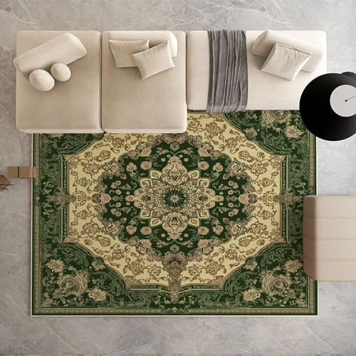 Dpvbffx Vintage Orientalisch Teppich Groß 160x230 cm, Abstrakte Blumen Medaillon Teppiche Antirutsch, Boho Mandala Teppich Weich Kurzflor Fur Wohnzimmer Schlafzimmer Kinderzimmer Bettvorleger Dpvbffx Vintage Orientalisch Teppich Groß 160x230 cm, Abstrakte Blumen Medaillon Teppiche Antirutsch, Boho Mandala Teppich Weich Kurzflor Fur Wohnzimmer Schlafzimmer Kinderzimmer Bettvorleger von Dpvbffx
