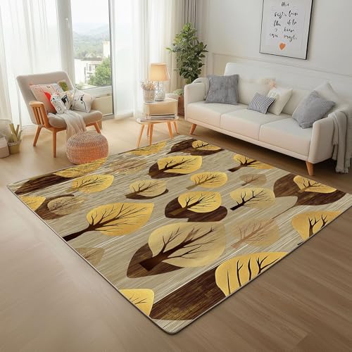 Dpvbffx Wald Baum Teppich rutschfest Weich, Vintage Rustikale Teppich Wohnzimmer 80x150 cm, Bauernhaus Ländlich Teppiche Kurzflor Waschbare fur Schlafzimmer Badezimmer Kinderzimmer Schmutzfangteppich Dpvbffx Wald Baum Teppich rutschfest Weich, Vintage Rustikale Teppich Wohnzimmer 80x150 cm, Bauernhaus Ländlich Teppiche Kurzflor Waschbare fur Schlafzimmer Badezimmer Kinderzimmer Schmutzfangteppich von Dpvbffx