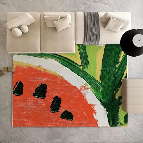 Dpvbffx Wassermelone Fußmatte 50x80 cm, Ölgemälde Frücht Teppich Klein rutschfest, Sommer Obst Malerei Teppich Kurzflor, Waschbarer Teppiche Gegend Schmutzfangmatte fur Innen Outdoor Eingang Dpvbffx Wassermelone Fußmatte 50x80 cm, Ölgemälde Frücht Teppich Klein rutschfest, Sommer Obst Malerei Teppich Kurzflor, Waschbarer Teppiche Gegend Schmutzfangmatte fur Innen Outdoor Eingang von Dpvbffx