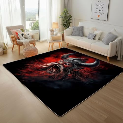 Dpvbffx Wikinger Teppich Groß 245x300 cm, Viking Krieger Waschbare Teppiche Antirutsch, Nordische Mythologie Teppich Weich Kurzflor Fur Wohnzimmer Schlafzimmer Kinderzimmer Bettvorleger Dpvbffx Wikinger Teppich Groß 245x300 cm, Viking Krieger Waschbare Teppiche Antirutsch, Nordische Mythologie Teppich Weich Kurzflor Fur Wohnzimmer Schlafzimmer Kinderzimmer Bettvorleger von Dpvbffx