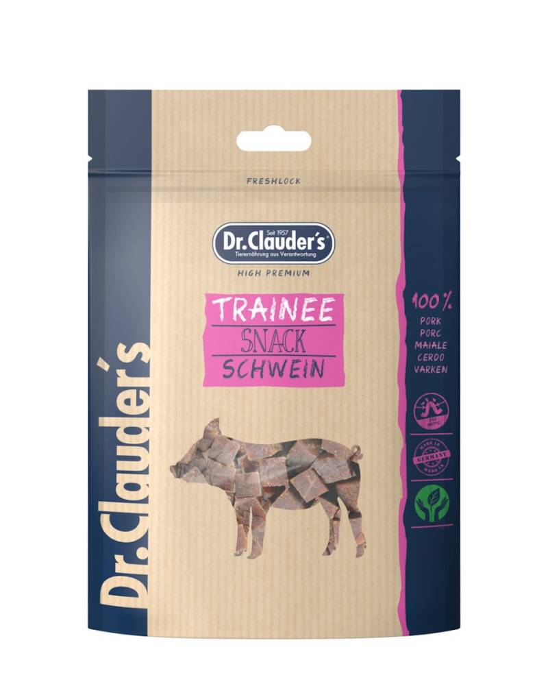 Dr Clauder´s Schwein Trainee Snack 80 Gramm Hundesnacks von Dr Clauder's