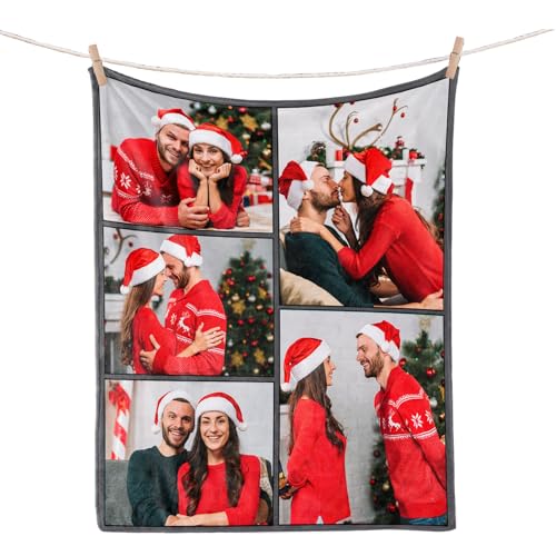 Personalisierte Decke mit Foto Individuelle Fotodecke für Mama, Papa, Kinder, Freunde, Haustiere - Unvergessliche Geschenke zum Muttertag, Vatertag und mehr von Dr Custom
