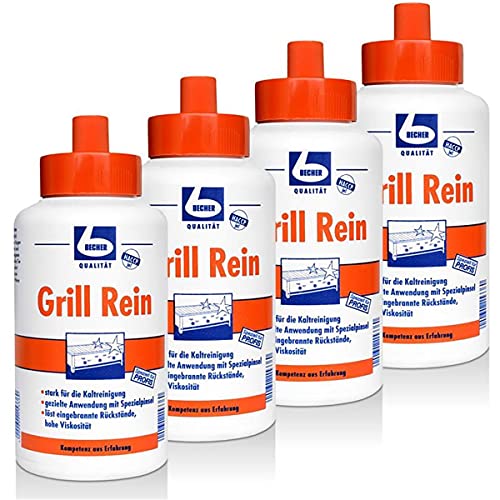 4X Dr. Becher Grill Rein für Grills, Fritteusen / 1 Liter von Becher