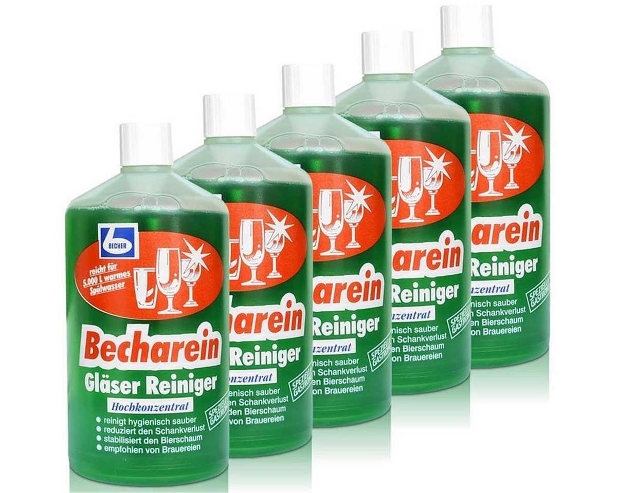 Dr. Becher 5x Dr. Becher Becharein Gläser Reiniger Hochkonzentrat / 1 Liter Glasreiniger von Dr. Becher