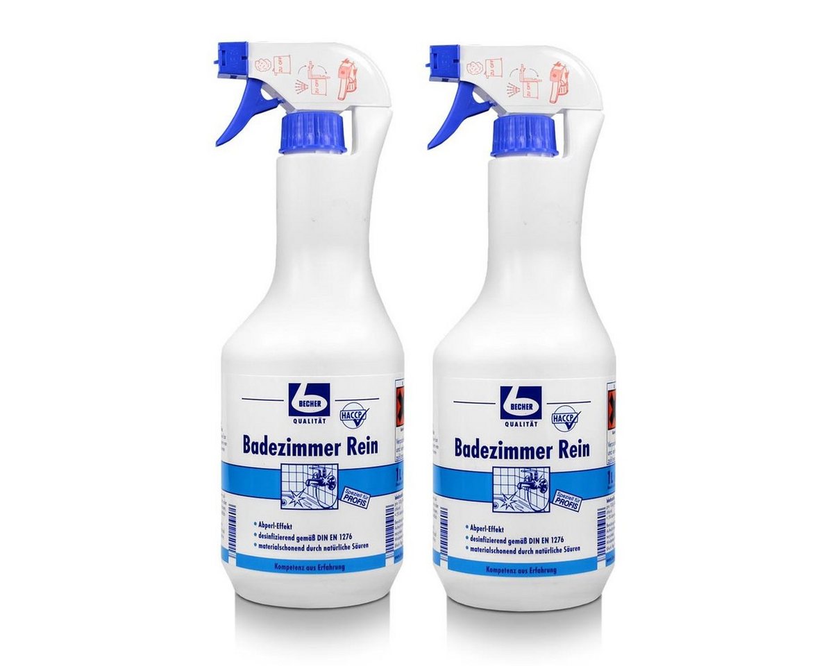 Dr. Becher Dr. Becher Badezimmer Rein mit Abperl-Effekt 1L (2er Pack) Badreiniger von Dr. Becher