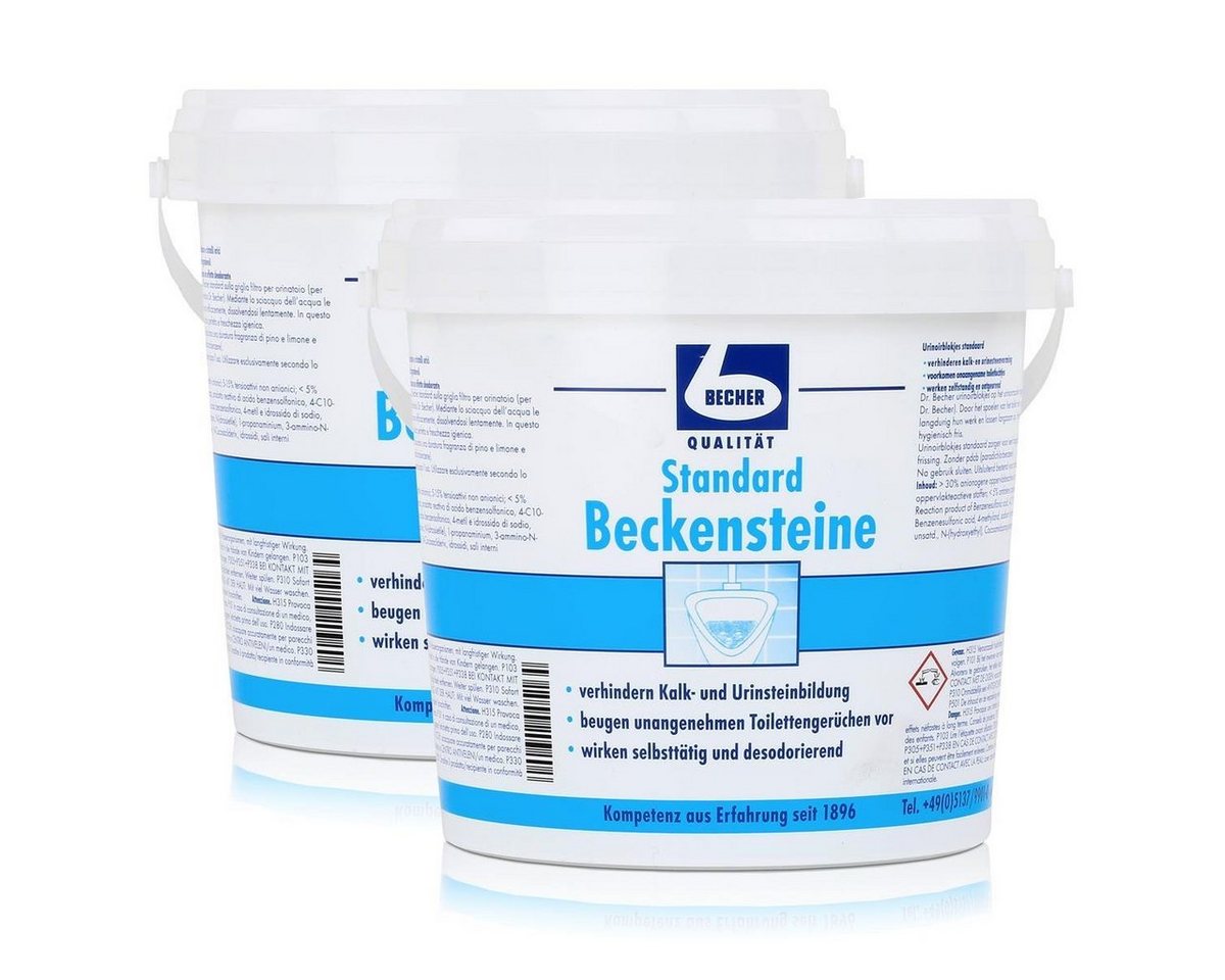 Dr. Becher Dr. Becher Beckensteine standard für Urinale 30 stk. (2er Pack) WC-Reiniger von Dr. Becher