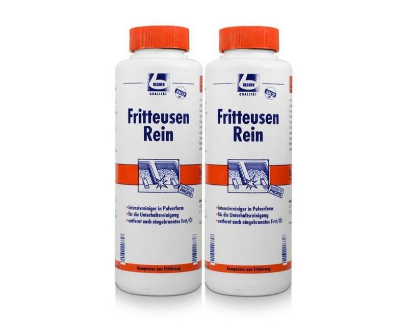 Dr. Becher Dr. Becher Fritteusen Rein 1kg entfernt eingebranntes Fett und Öl (2er Spezialwaschmittel von Dr. Becher